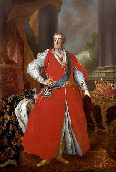 Louis de Silvestre Portrait of King Augustus III in Polish costume. oil painting image